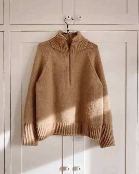 Hovedbilde Mønster Zipper Sweater Petiteknit