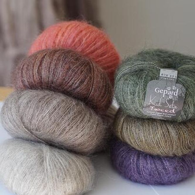 Hovedbilde Kid Seta Tweed Gepard garn