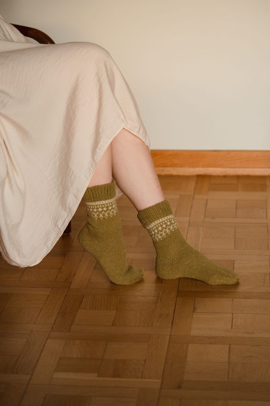 Garnpakke sokker No.2 Augustins design